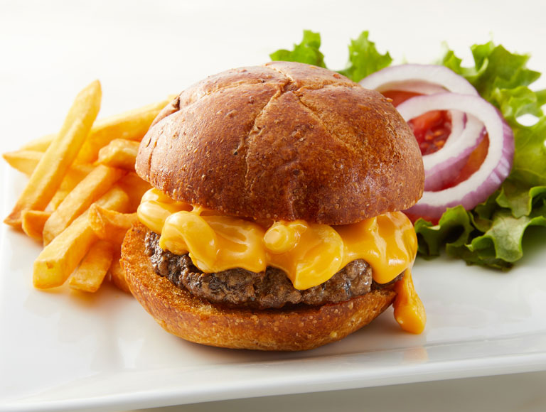 Macaroni and Cheese Burgers Recipe | Land O'Lakes Foodservice