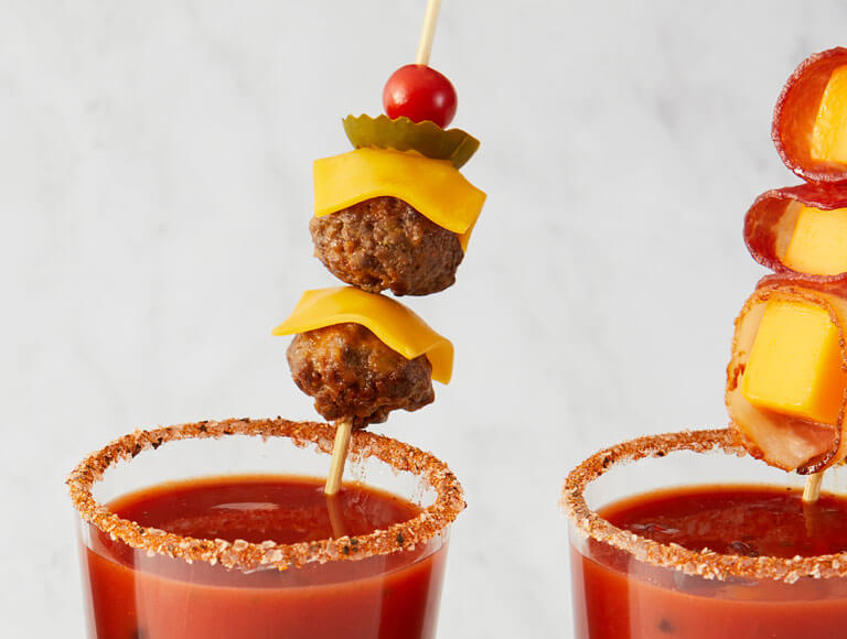 Cheeseburger Meatball Bloody Mary Garnish Recipe Land O’Lakes Foodservice