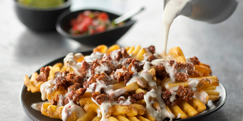 Loaded Fries with Chorizo and Queso Bravo Cheese Dip | Land O'Lakes Foodservice