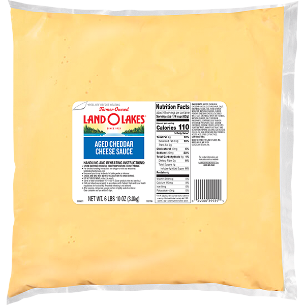 Land O Lakes® Aged Cheddar Cheese Sauce Land O’Lakes Foodservice