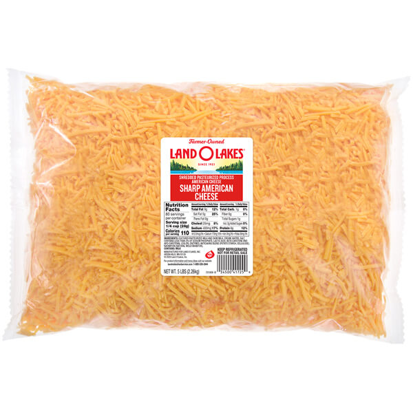 Land O Lakes Shredded Sharp American Cheese Land O Lakes Foodservice land-o-lakes-shredded-sharp-american-cheese-land-o-lakes-foodservice