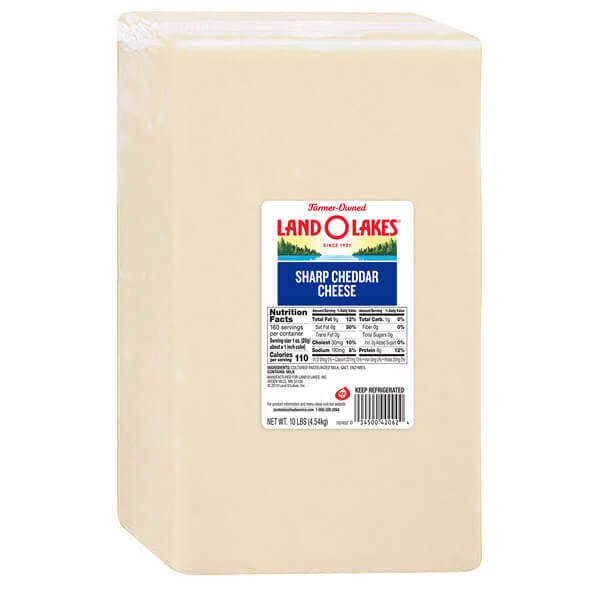 Land O Lakes® Sharp Cheddar Cheese, White | Land O'Lakes ...