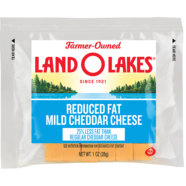 Land O Lakes® Reduced Fat Mild Cheddar Cheese Cubes Land O’Lakes Foodservice