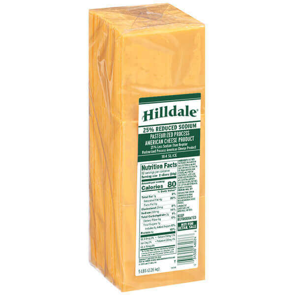 Hilldale® Reduced Sodium Process American Cheese Product ...