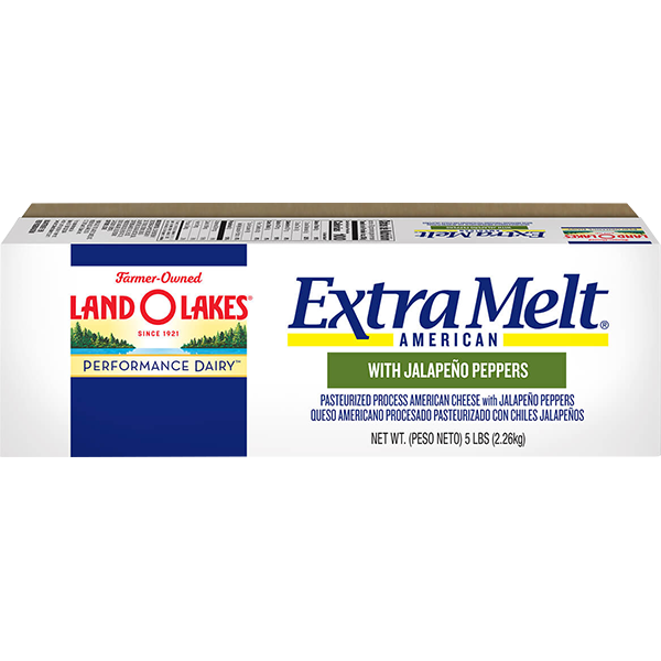 Land O Lakes® Extra Melt® American Cheese with Jalapeño, White Land O