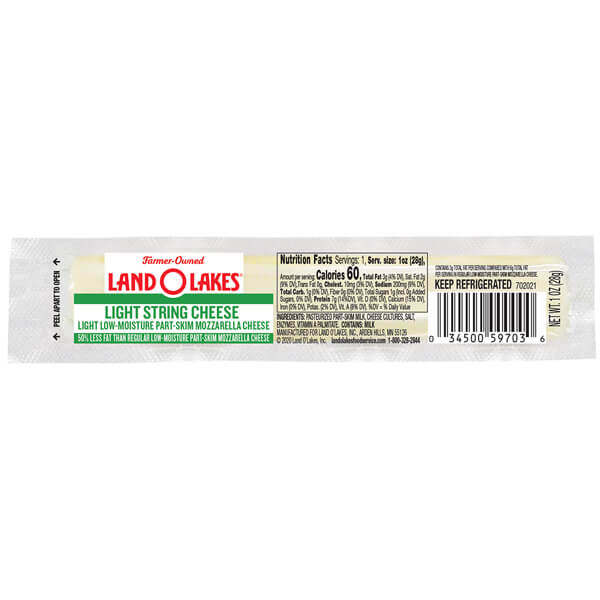 Land O Lakes Light Mozzarella String Cheese Land O Lakes Foodservice