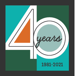40 years logo: 1981 - 2021