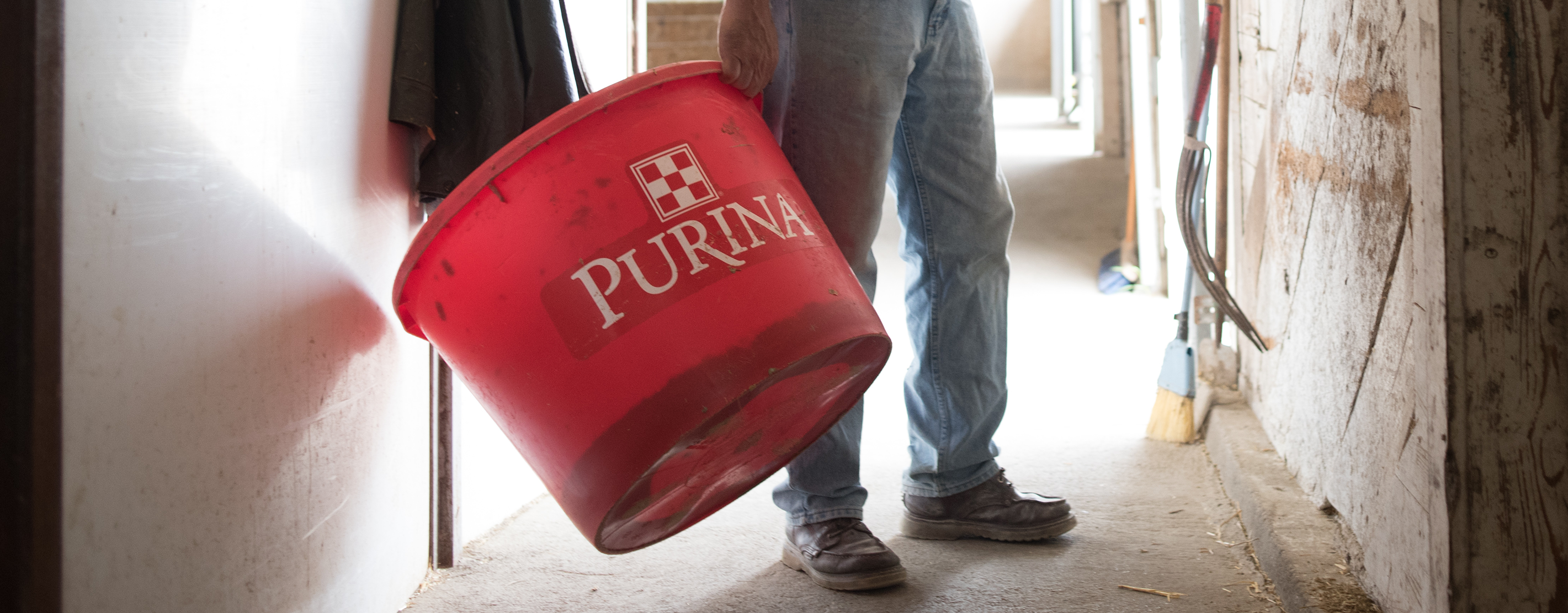 A Purina Feed Tub