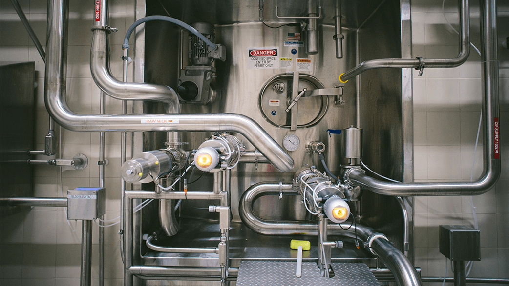 A Milk Processing Facility Interior