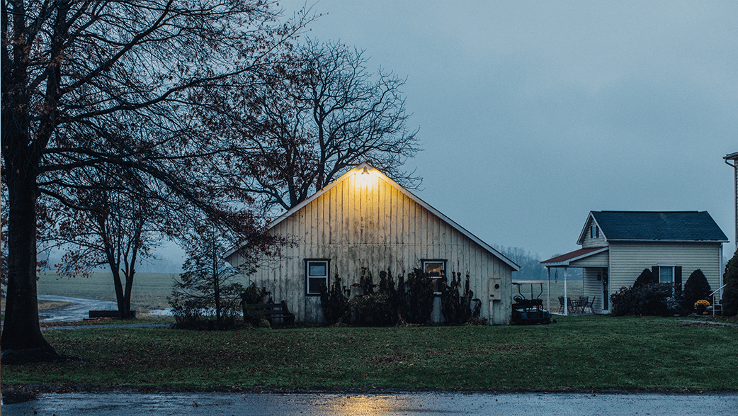 A Farm At Dawn
