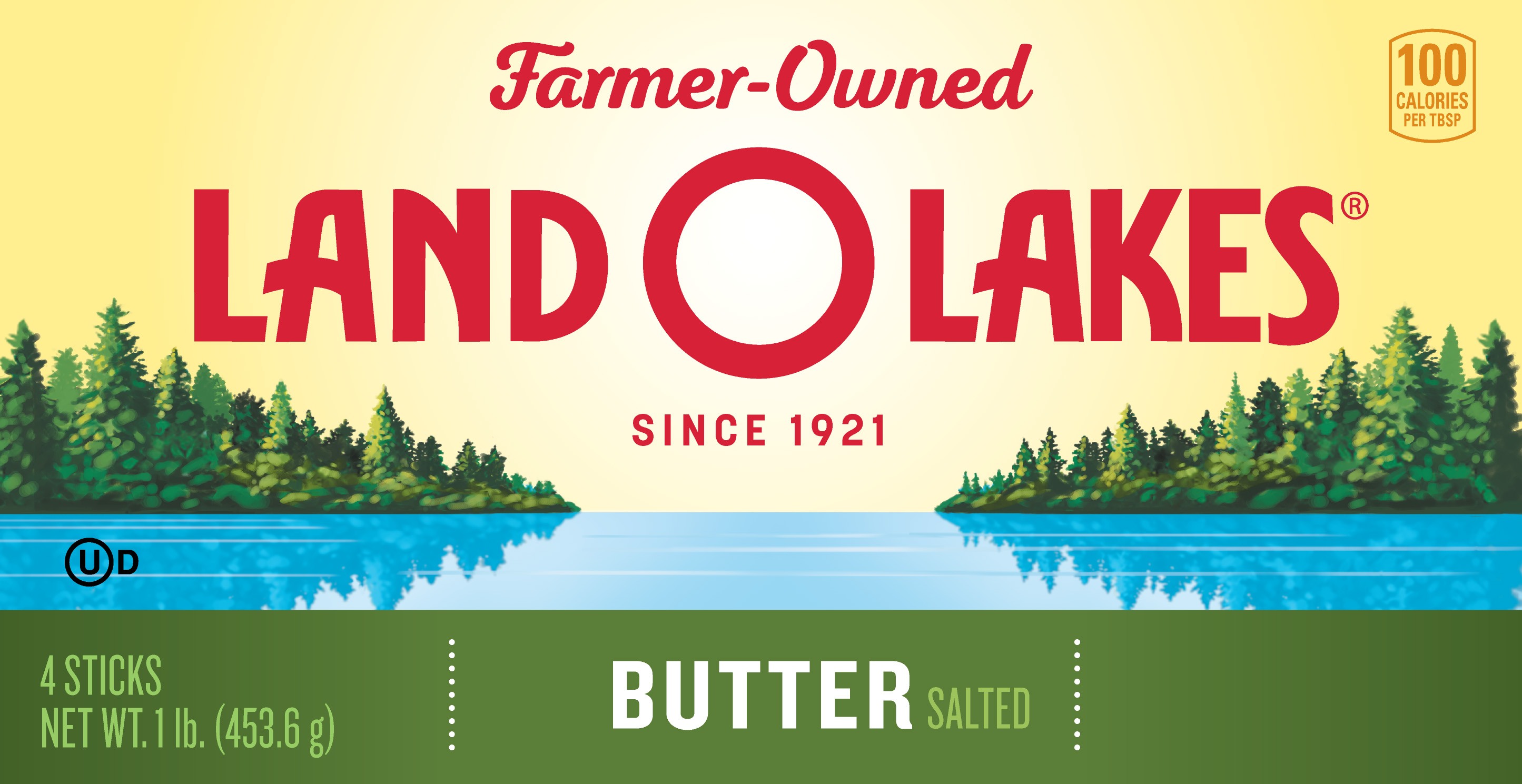 New Land O'Lakes Butter Packaging Front Panel