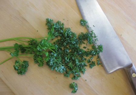 chop-parsley