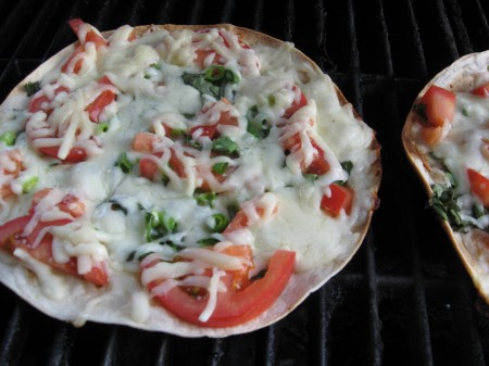 Cheese melts and the edges crisp Cheese melts and the edges crisp