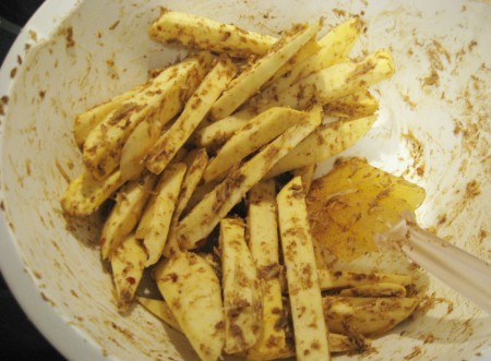 coated fries