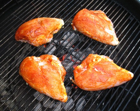 8 chickenon grill bonesidedown