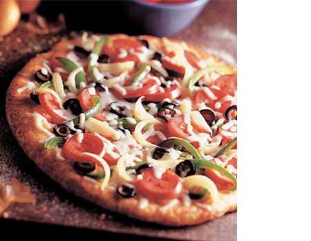 mini veggie pizza