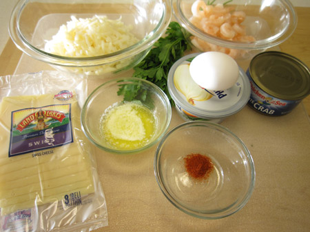 shrimp, crab, appetizer, ingredients