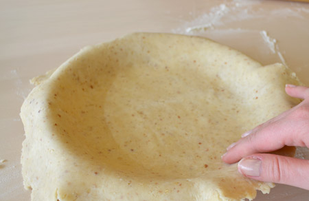 pie, plate, dough