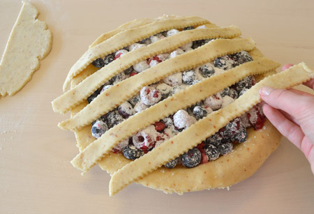 dough, strips, pie