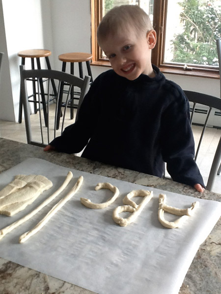 breadstick, dough, kid