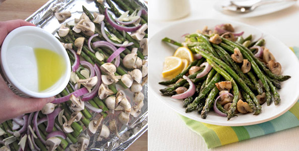 asparagus, butter, chop