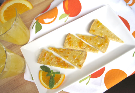 orange, cardamom, shortbread