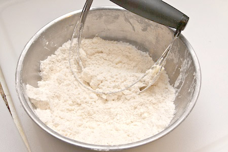 coarse crumbs, flour, butter