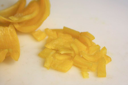 yellow, pepper, chopped