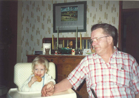 girl, grandpa, baby