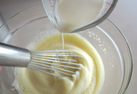 temper, eggs, cream