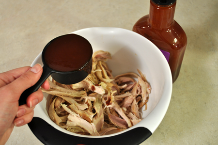 barbeque sauce, chicken, bowl