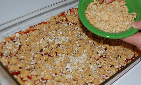chopped, peanuts, bars