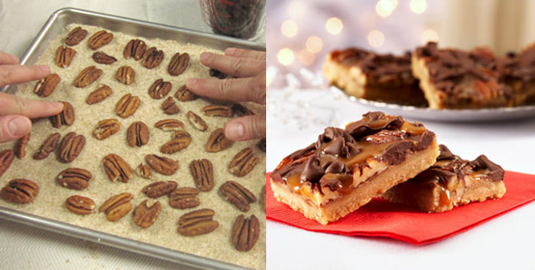 pecan, bars, chocolate