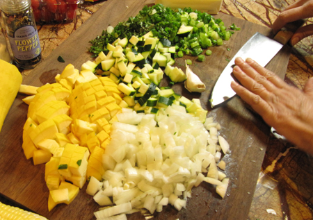 garlic, smash, peel