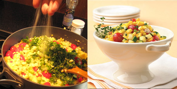 corn, succotash, bowl