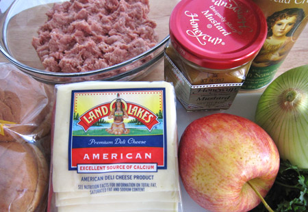 slider, ingredients, cheese