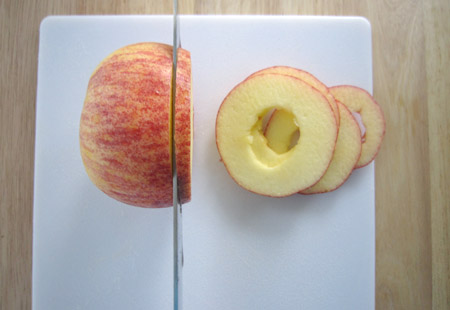 apple, rings, slice