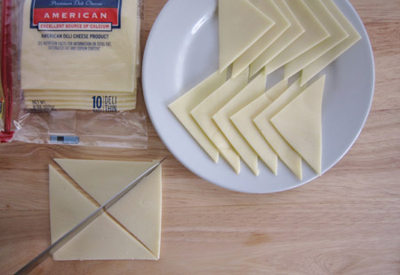 cheese, quarters, slice