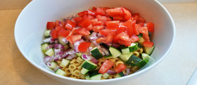 Add Veggies to Bowl