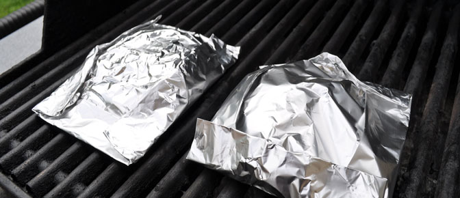 Foil Packets on Grill