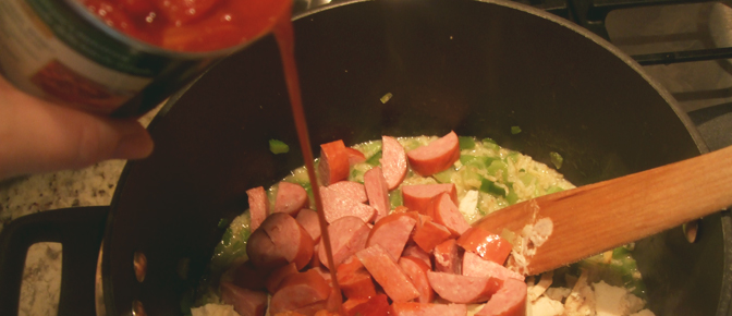 Add Diced Tomatoes