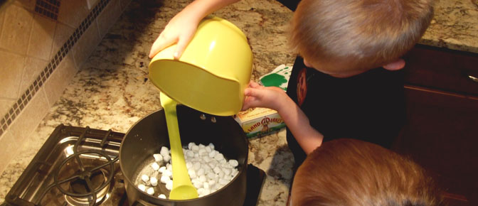 Adding Mini Marshmallows
