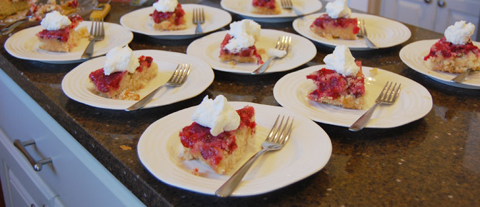 Cake Desserts on Plate