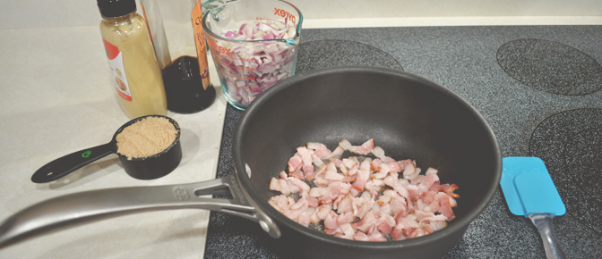 Cooking Bacon in Pan