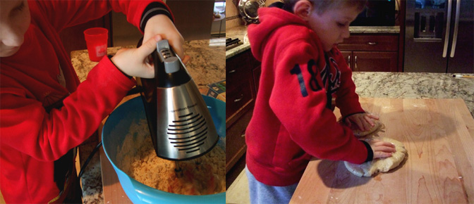 Mix and Flatten Dough