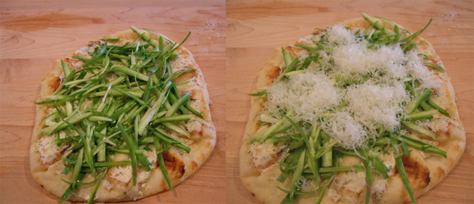 Add Shaved Asparagus and Grated Parmesan