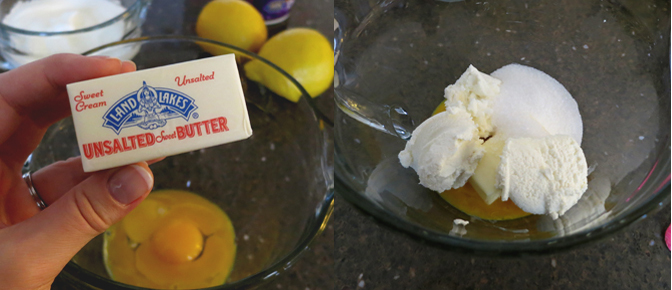 Half Stick Butter with Wet Ingredients