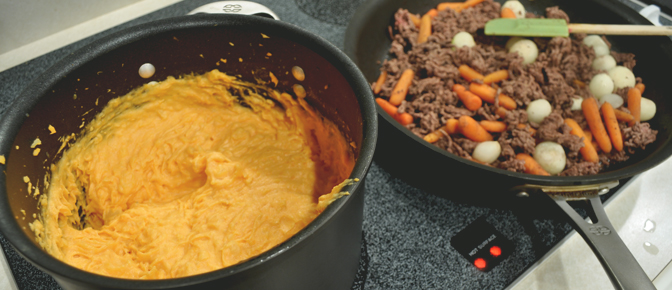 Creamy Potatoes and Beef Mixture