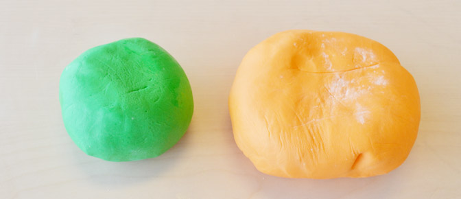 Green and Orange Fondant