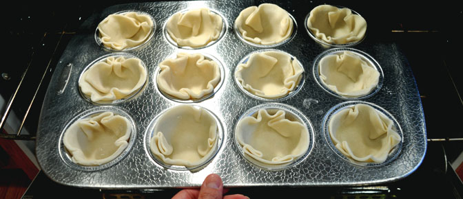 Press Tartlets in Muffin Pan